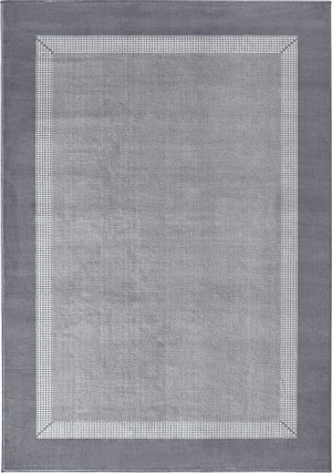 Dywan nowoczesny 120x170cm-Hanse Home ,szary wzór z miękkim włosem