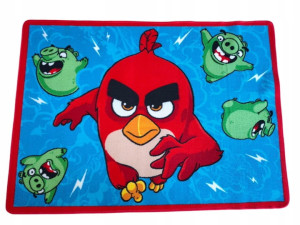Dywan dziecięcy Angry Birds 95x133cm cm- antypoślizgowy z miękkim włosem