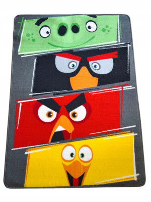 Dywan dziecięcy Angry Birds 95x133cm cm- antypoślizgowy z miękkim włosem