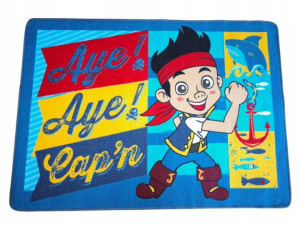 Dywan dziecięcy kapitan Jake pirat 95x133cm cm- antypoślizgowy z miękkim włosem