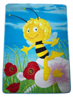 Dywan dziecięcy PSZCZÓŁKA MAJA 95x133cm cm- antypoślizgowy z miękkim włosem