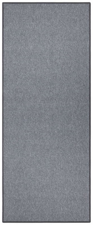 Nowoczesny chodnik z miękkim krótkim włosem na gumie-antypoślizgowy, szary kolor,rozmiar 80x400 cm