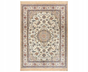 Dywan tradycyjny do salonu 135x195cm,klasyczny kremowy wzór z frędzlami Hanse Home EVA
