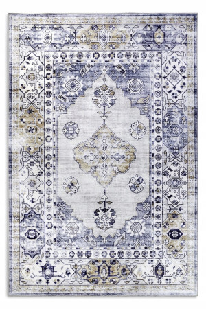 Dywan nowoczesny do salonu 120x160 Hanse HOME ASYA , niebiesko kremowy wzór