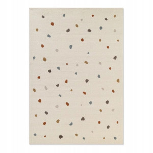 Dywan dziecięcy 160x235cm Hanse Home -kremowy w kolorowe kropki , miękki włosie