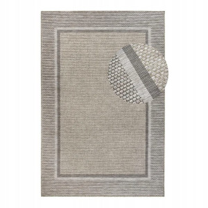 Dywan na taras 160x230cm- VILLEROY & BOCH Luitwin ,beżowy dywan zewnętrzno-wewnętrzny, płasko tkany typu sizal