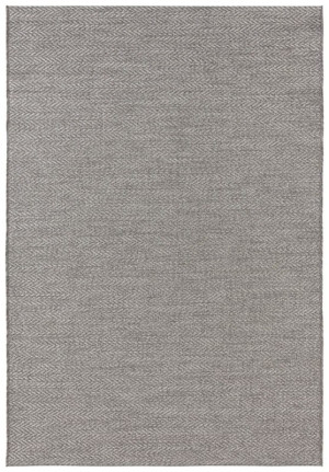Dywan na taras 160x230cm- ELLE DECOR BRAVE ,szary dywan zewnętrzno-wewnętrzny, płasko tkany typu sizal