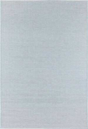 Dywan na taras 140x200cm- ELLE DECOR Secret ,niebiesko kremowy dywan zewnętrzno-wewnętrzny, płasko tkany typu sizal