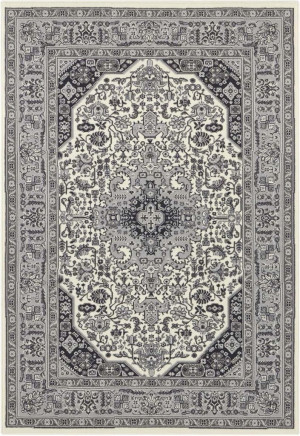 Dywan tradycyjny 120x170cm-Nouristan SKAZAR,szaro kremowy klasyczny wzór z miękkim włosem