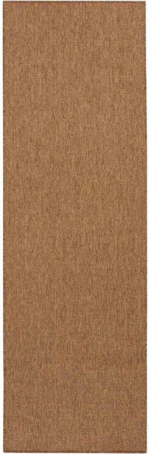 CHODNIK płasko tkany 80x450cm typu sizal,brązowy zewnętrzno-wewnętrzny,sznurkowy BT CARPET NATURE