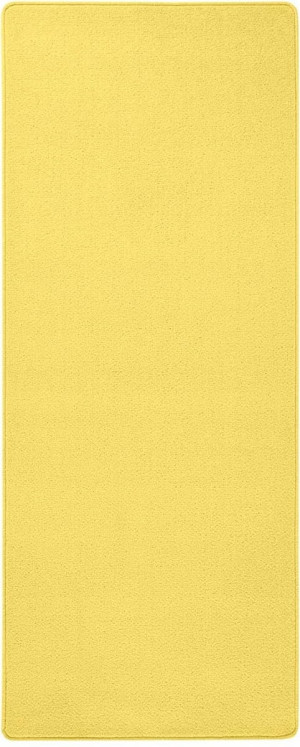 Chodnik na korytarz, przedpokój 80x200cm-Hanse Home FANCY z krótkim miękkim włosem, żółty kolor