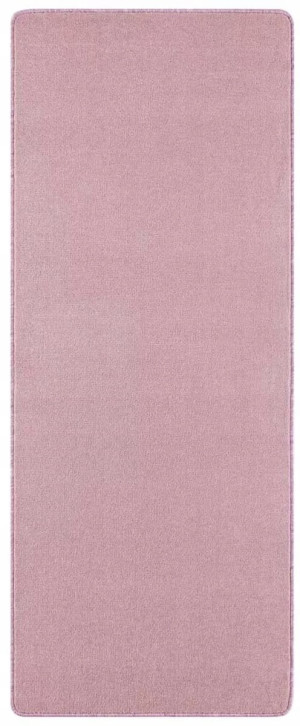 Chodnik na korytarz, przedpokój 80x300cm-Hanse Home Pure z krótkim miękkim włosem, różowy kolor