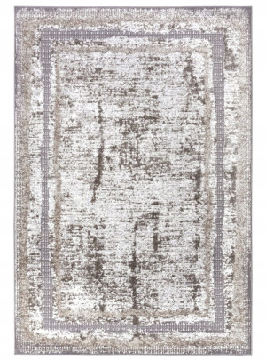 Dywan nowoczesny pluszowy do salonu 67x110 cm-Hanse HOME SHINE, kremowo beżowo szary,miękkie włosie