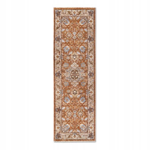 Chodnik tradycyjny na korytarz, przedpokój 80x190cm-Villeroy & BOCH EGON z krótkim miękkim włosem, pomarańczowy