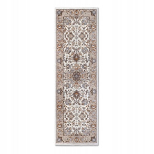 Chodnik tradycyjny na korytarz, przedpokój 80x190cm-Villeroy & BOCH EGON z krótkim miękkim włosem, beżowo kremowy