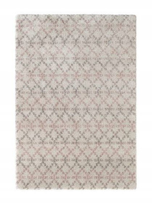 Gruby dywan kremowo różowy, Shaggy Mint Rugs Grace Cameo 160x230