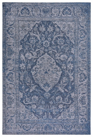 Dywan do salonu 160x235cm, uniwersalny do wielu pomieszczeń, tradycyjny wzór HANSE HOME CATANIA niebieski szenilowy
