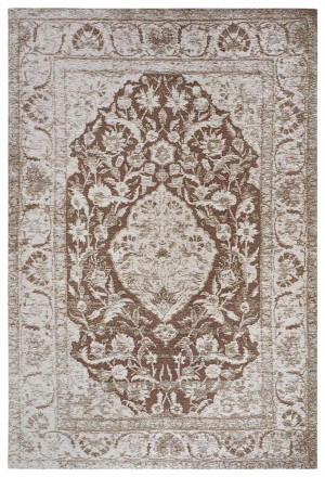 Dywan do salonu 120x180cm,płasko tkany brązowo kremowy uniwersalny do wielu pomieszczeń HANSE HOME CATANIA