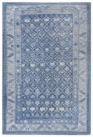 Dywan do salonu 160x235cm, uniwersalny do wielu pomieszczeń, tradycyjny wzór HANSE HOME FLAIR niebieski