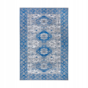 Dywan antypoślizgowy do kuchni,na korytarz niebieski wzór tradycyjny 75x150cm,Hanse Home BILA