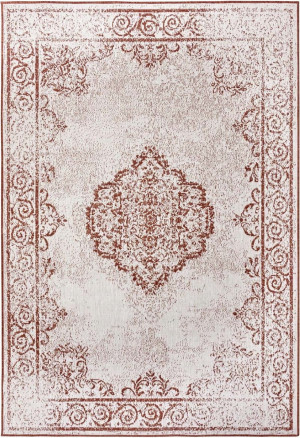 Dywan na taras 240x340cm,brązowo kremowy dwustronny płasko tkany sznurkowy, NORTHRUGS CEBU