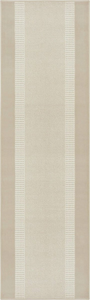 Chodnik na korytarz, przedpokój 80x300cm-Hanse Home Basic z krótkim miękkim włosem, beżowo kremowy
