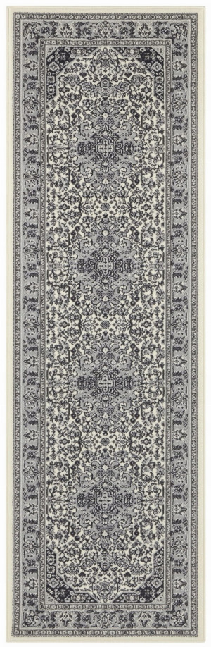 Chodnik na korytarz, przedpokój 80x250cm-Hanse Home Basic z krótkim miękkim włosem, szaro kremowy