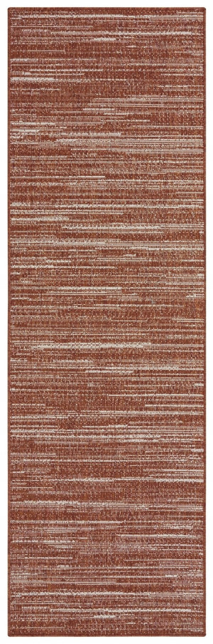 Chodnik 80x250cm ELLE DECOR GEMINI- brązowo kremowy , płasko tkany, sznurkowy ,dwustronny,zewnętrzno-wewnętrzny