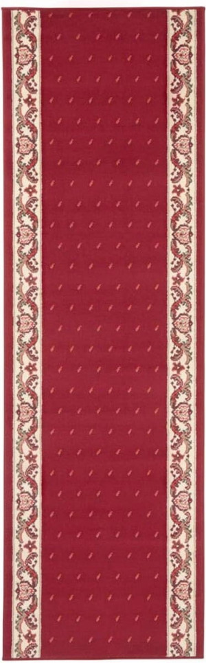 Chodnik tradycyjny 80x450cm, czerwono kremowy klasyczny z miękkim włosem, Hanse Home Basic