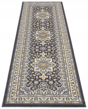 Chodnik na korytarz, przedpokój 80x250cm-Hanse Home Basic z krótkim miękkim włosem, szaro kremowy
