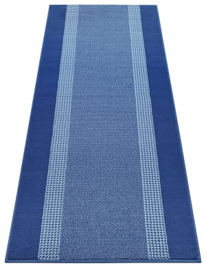 Chodnik na korytarz, przedpokój 80x300cm-Hanse Home Basic z krótkim miękkim włosem, niebieski