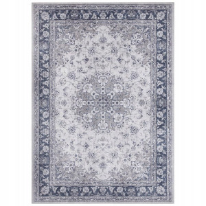 Dywan orientalny do salonu 120x160 Elle Decoration NAIN , szafirowy wzór płasko tkany