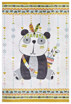 Dywan dziecięcy 160x235cm Hanse Home -kolorowy, Panda indianin, miękki włosie