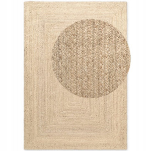 DYWAN naturalny z juty HANSE HOME Sharmila ,200x300 w kolorze beżowym,dwustronny ręcznie tkany!