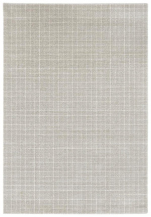 Dywan ekskluzywny do salonu 120x170cm ELLE DECOR-Ermont, kremowo szary w kratkę
