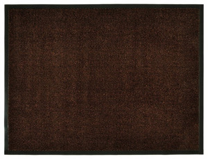 Dywanik ,wycieraczka antypoślizgowa, na gumowym spodzie, wierzchnia strona welurowa w kolorze brązowym 90x120cmcm