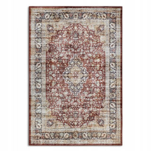 Dywan orientalny do salonu 80x150cm HANSE HOME ASYA,antypoślizgowy wielokolorowy płasko tkany wzór