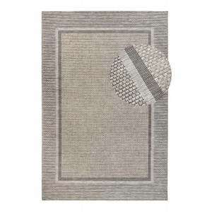 Dywan zewnętrzny na taras 115x170cm typu sizal,zewnętrzno wewnętrzny szaro beżowy, płasko tkany VILLEROY & BOCH LITWIN