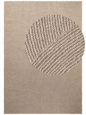 Chodnik wełniany 80x300cm-Hanse Home Eleni, beżowy z miękkim włosiem, wycinany 3d