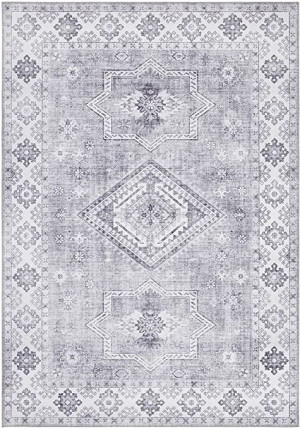 Dywan orientalny do salonu 120x160 Nouristan GRATIA , szaro kremowy wzór płasko tkany