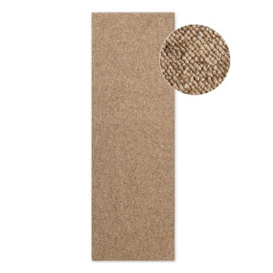 Chodnik tuftowany na korytarz 80x240cm, Elle Decor Rocco, brązowy płasko tkany