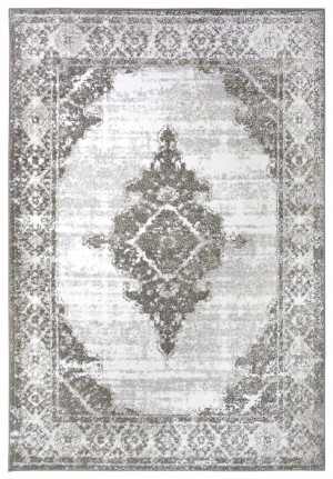 Dywan nowoczesny pluszowy do salonu 160x235cm-Hanse HOME SHINE, beżowo kremowo szary miękkie włosie wzór w kwiaty