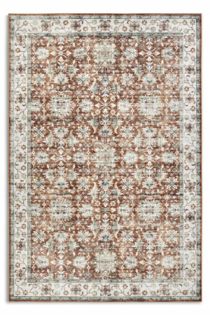 Dywan orientalny do salonu 80x150cm Elle Decoration SAVEH,antypoślizgowy wielokolorowy płasko tkany wzór, antypoślizgowy