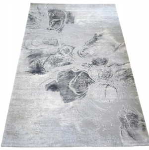 Ekskluzywny gruby Dywan SETA HALI, pluszowy wzór loftowy do salonu 160x230cm,kremowo szary