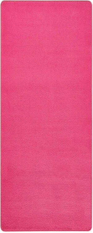 Chodnik na korytarz, przedpokój 80x200cm-Hanse Home z krótkim miękkim włosem, różowy kolor
