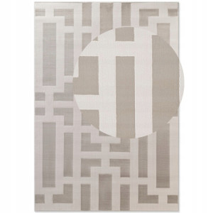 Dywan beżowo kremowy do salonu 200x290cm Elle Decoration -ONYX,wzór boho