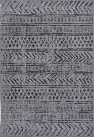 Dywan zewnętrzno-wewnętrzny na taras 120x170cm,dwustronny ,sznurkowy NORTHRUGS BIRI, grafitowy , płasko tkany