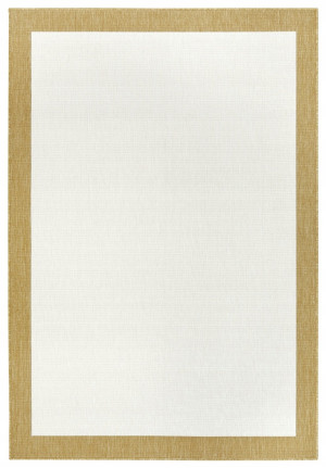 Dywan na taras 80x150cm NORTHRUGS PANAMA- żółto kremowy, dwustronny płasko tkany,zewnętrzno-wewnętrzny