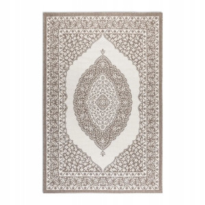 Dywan zewnętrzno-wewnętrzny na taras 120x170cm,dwustronny ,sznurkowy NORTHRUGS GEMINI, beżowo kremowy, płasko tkany