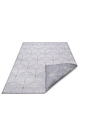 Dywan na taras 160x230cm HANSE HOME PANGLI- szaro kremowy, dwustronny płasko tkany,zewnętrzno-wewnętrzny